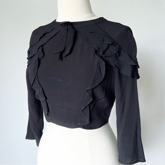 For Love and Lemons Revolve
Poppy Ruffle Cropped Top Blouse - Picture 12 of 12